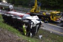 VU Gefahrgut LKW umgestuerzt A 4 Rich Koeln Hoehe AS Gummersbach P334